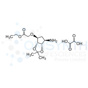 Ethyl 2-(((3aR,4S,6R,6aS)-6-amino-2,2-dimethyltetrahydro-3aH-cyclopenta[d][1,3]dioxol-4-yl)oxy)acetate Oxalate