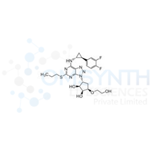 (1S,2S,3R,5R)-3-(7-(((1R,2S)-2-(3,4-Difluorophenyl)cyclopropyl)amino)-5-(propylthio)-3H-[1,2,3]triazolo[4,5-d]pyrimidin-3-yl)-5-(2-hydroxyethoxy)cyclopentane-1,2-diol