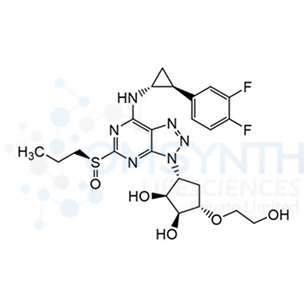 (1S,2S,3R,5S)-3-(7-(((1R,2S)-2-(3,4-Difluorophenyl)cyclopropyl)amino)-5-((S)-propylsulfinyl)-3H-[1,2,3]triazolo[4,5-d]pyrimidin-3-yl)-5-(2-hydroxyethoxy)cyclopentane-1,2-diol