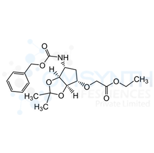 Ethyl 2-[[(3aR,4S,6R,6aS)-6-[(Benzyloxycarbonyl)amino]-2,2-dimethyltetrahydro-3aH-cyclopenta[d][1,3]dioxol-4-yl]oxy]acetate
