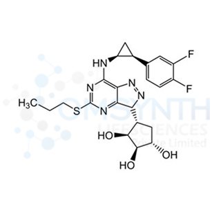 (1S,2R,3S,4R)-4-(7-(((1S,2S)-2-(3,4-difluorophenyl)cyclopropyl)amino)-5-(propylthio)-3H-[1,2,3]triazolo[4,5-d]pyrimidin-3-yl)cyclopentane-1,2,3-triol