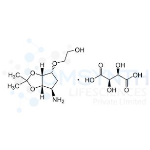 2-(((3aR,4R,6R,6aS)-6-amino-2,2-dimethyltetrahydro-4H-cyclopenta[d][1,3]dioxol-4-yl)oxy)ethan-1-ol (2R,3R)-2,3-dihydroxysuccinate