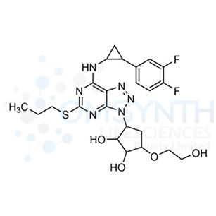 3-(7-((2-(3,4-Difluorophenyl)cyclopropyl)amino)-5-(propylthio)-3H-[1,2,3]triazolo[4,5-d]pyrimidin-3-yl)-5-(2-hydroxyethoxy)cyclopentane-1,2-diol