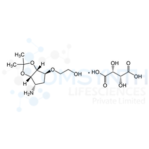 2-(((3aR,4S,6S,6aS)-6-Amino-2,2-dimethyltetrahydro-3aH-cyclopenta[d][1,3]dioxol-4-yl)oxy)ethanol (2R,3R)-2,3-dihydroxysuccinate