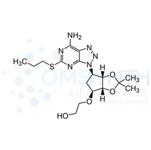 2-(((3aR,4S,6R,6aS)-6-(7-Amino-5-(propylthio)-3H-[1,2,3]triazolo[4,5-d]pyrimidin-3-yl)-2,2-dimethyltetrahydro-4H-cyclopenta[d][1,3]dioxol-4-yl)oxy)ethan-1-ol