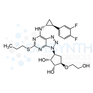 3-(7-((2-(3,4-Difluorophenyl)cyclopropyl)amino)-5-(propylthio)-3H-[1,2,3]triazolo[4,5-d]pyrimidin-3-yl)-5-(2-hydroxyethoxy)cyclopentane-1,2-diol