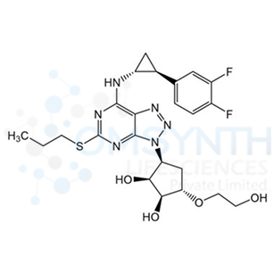(1S,2S,3S,5S)-3-(7-(((1R,2S)-2-(3,4-Difluorophenyl)cyclopropyl)amino)-5-(propylthio)-3H-[1,2,3]triazolo[4,5-d]pyrimidin-3-yl)-5-(2-hydroxyethoxy)cyclopentane-1,2-diol
