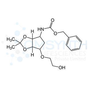 rel-Benzyl ((3aR,4R,6S,6aS)-6-(2-hydroxyethoxy)-2,2-dimethyltetrahydro-4H-cyclopenta[d][1,3]dioxol-4-yl)carbamate