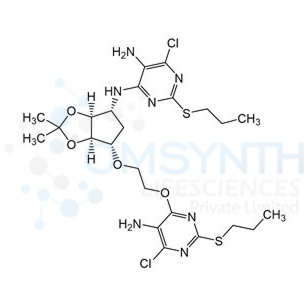 N4-((3aS,4R,6S,6aR)-6-(2-((5-Amino-6-chloro-2-(propylthio)pyrimidin-4-yl)oxy)ethoxy)-2,2-dimethyltetrahydro-4H-cyclopenta[d][1,3]dioxol-4-yl)-6-chloro-2-(propylthio)pyrimidine-4,5-diamine