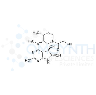 3-((3R,4R)-4-Methyl-3-(methyl((5R,6S)-2,5,6-trihydroxy-6,7-dihydro-5H-pyrrolo[2,3-d]pyrimidin-4-yl)amino)piperidin-1-yl)-3-oxopropanenitrile