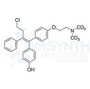 (E)-4-Hydroxy Toremifene-d6 (~10% Z-isomer)