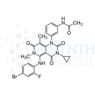 N-(3-(5-((4-Bromo-2-fluorophenyl)amino)-3-cyclopropyl-6,8-dimethyl-2,4,7-trioxo-3,4,6,7-tetrahydropyrido[4,3-d]pyrimidin-1(2H)-yl)phenyl)acetamide