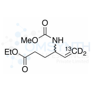 N-Methoxycarbonyl Vigabatrin-13C,d2 Ethyl Ester