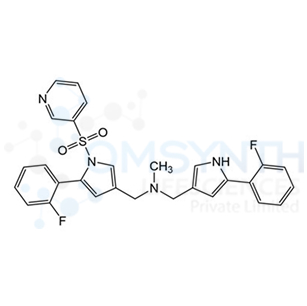 1-(5-(2-Fluorophenyl)-1-(pyridin-3-ylsulfonyl)-1H-pyrrol-3-yl)-N-((5-(2-fluorophenyl)-1H-pyrrol-3-yl)methyl)-N-methylmethanamine