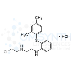 N1-(2-Chloroethyl)-N2-(2-((2,4-dimethylphenyl)thio)phenyl)ethane-1,2-diamine Hydrochloride