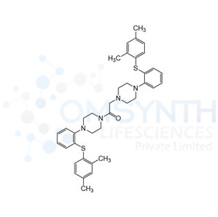 1,2-Bis(4-(2-((2,4-dimethylphenyl)thio)phenyl)piperazin-1-yl)ethan-1-one