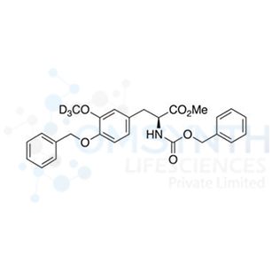 4-O-Benzyl-N-[(benzyloxy)carbonyl]-3-O-methyl-L-DOPA-d3 Methyl Ester