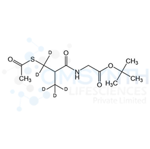 N-(3-Acetylthio-2-methylpropanoyl)glycine tert-Butyl Ester-d5