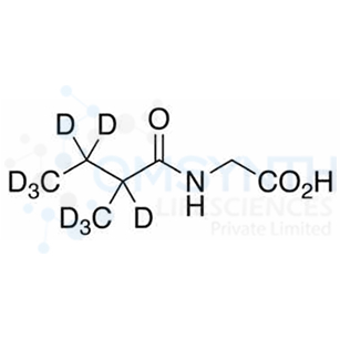 2-Methylbutyrylglycine-d9