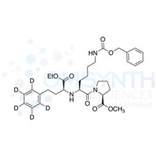 N-Benzyloxycarbonyl (S)-Lisinopril-d5 Ethyl Methyl Diester