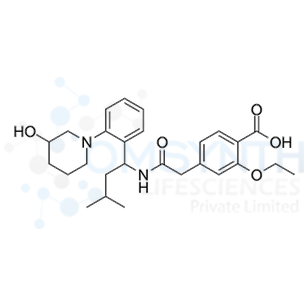 3'-Hydroxy Repaglinide (Mixture of Diastereomers)
