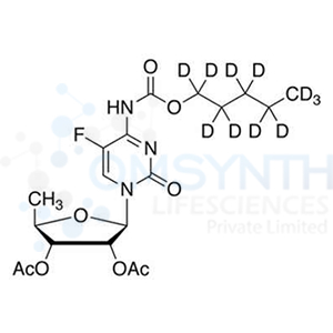 2',3'-Di-O-acetyl-5'-deoxy-5-fluoro-N4-(pentoxy-d11-carbonxyl)cytidine