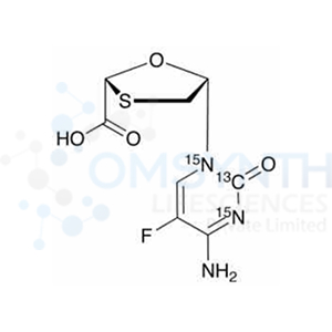Emtricitabine Carboxylic Acid-13C,15N2