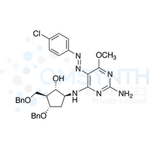 (1S,2S,3S,5S)-5-[[2-Amino-5-[2-(4-chlorophenyl)diazenyl]-6-methoxy-4-pyrimidinyl]amino]-3-(phenylmethoxy)-2-[(phenylmethoxy)methyl]-cyclopentanol