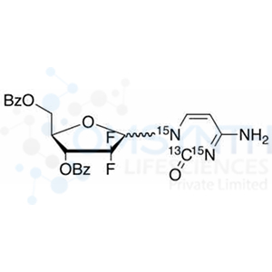 2'-Deoxy-3',5'-di-O-benzoyl-2',2'-difluorocytidine-13C,15N2