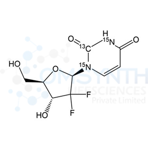 2',2'-Difluoro-2'-deoxyuridine-13C,15N2