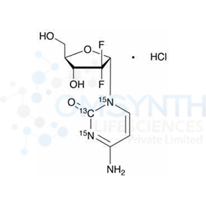 1'-Epi Gemcitabine-13C,15N2 Hydrochloride