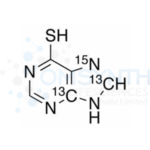 6-Mercaptopurine-13C2,15N