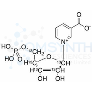 &beta;-Nicotinic Acid Mononucleotide-13C5