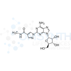 1-(6-Amino-9-((2S,3R,4S,5R)-3,4-dihydroxy-5-(hydroxymethyl)tetrahydrofuran-2-yl)-9H-purin-2-yl)-N-methyl-1H-pyrazole-4-carboxamide