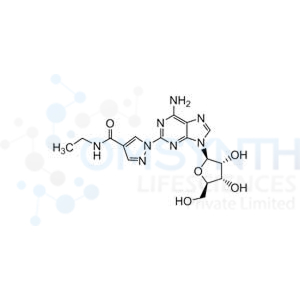 1-(6-Amino-9-((2R,3R,4S,5R)-3,4-dihydroxy-5-(hydroxymethyl)tetrahydrofuran-2-yl)-9H-purin-2-yl)-N-ethyl-1H-pyrazole-4-carboxamide
