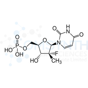 ((2R,3R,4R,5R)-5-(2,4-Dioxo-3,4-dihydropyrimidin-1(2H)-yl)-4-fluoro-3-hydroxy-4-methyltetrahydrofuran-2-yl)methyl dihydrogen Phosphate