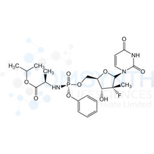 (R)-Isopropyl 2-(((R)-(((2R,3R,4R,5S)-5-(2,4-dioxo-3,4-dihydropyrimidin-1(2H)-yl)-4-fluoro-3-hydroxy-4-methyltetrahydrofuran-2-yl)methoxy)(phenoxy)phosphoryl)amino)propanoate
