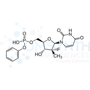 ((2R,3R,4R,5R)-5-(2,4-Dioxo-3,4-dihydropyrimidin-1(2H)-yl)-4-fluoro-3-hydroxy-4-methyltetrahydrofuran-2-yl)methyl Phenyl Hydrogen Phosphate