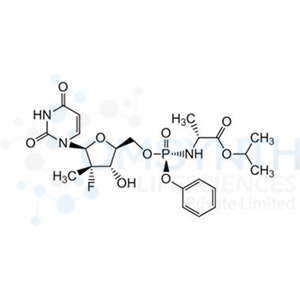 (R)-Isopropyl 2-(((R)-(((2S,3S,4S,5S)-5-(2,4-dioxo-3,4-dihydropyrimidin-1(2H)-yl)-4-fluoro-3-hydroxy-4-methyltetrahydrofuran-2-yl)methoxy)(phenoxy)phosphoryl)amino)propanoate