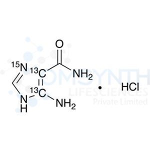 5-Aminoimidazole-4-carboxamide-13C2,15N Hydrochloride Salt