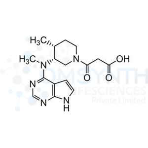 3-((3R,4R)-4-Methyl-3-(methyl(7H-pyrrolo[2,3-d]pyrimidin-4-yl)amino)piperidin-1-yl)-3-oxopropanoic Acid