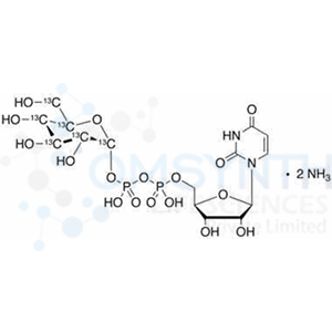 Uridine 5'-Diphospho-&alpha;-D-glucose-13C6 Diammonium Salt
