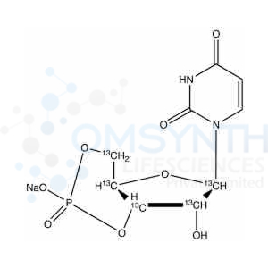 Uridine-3',5'-cyclic-13C5 Monophosphate Sodium Salt