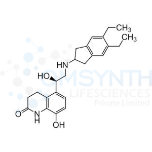(R)-5-(2-((5,6-diethyl-2,3-dihydro-1H-inden-2-yl)amino)-1-hydroxyethyl)-8-hydroxy-3,4-dihydroquinolin-2(1H)-one