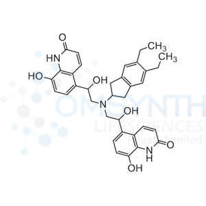5,5'-(((5,6-Diethyl-2,3-dihydro-1H-inden-2-yl)azanediyl)bis(1-hydroxyethane-2,1-diyl))bis(8-hydroxyquinolin-2(1H)-one)