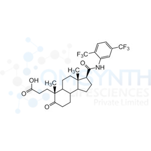 (3S,3aS,5aS,6R,9aS,9bS)-3-[[[2,5-Bis(trifluoromethyl)phenyl]amino]carbonyl]dodecahydro-3a,6-dimethyl-7-oxo-1H-benz[e]indene-6-propanoic Acid