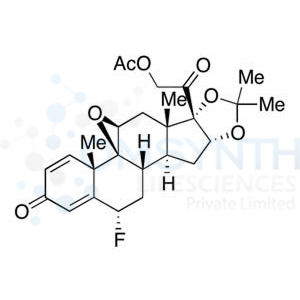 (6&alpha;,9&beta;,11&beta;,16&alpha;)-21-(Acetyloxy)-9,11-epoxy-6-fluoro-16,17-[(1-methylethylidene)bis(oxy)]pregna-1,4-diene-3,20-dione