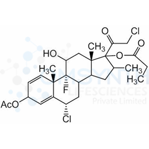(6S,9R,10S,13S)-3-Acetoxy-6-chloro-17-(2-chloroacetyl)-9-fluoro-11-hydroxy-10,13,16-trimethyl-6,7,8,9,10,11,12,13,14,15,16,17-dodecahydro-3H-cyclopenta[a]phenanthren-17-yl Propionate