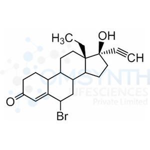 (13S,17R)-6-Bromo-13-ethyl-17-ethynyl-17-hydroxy-1,2,6,7,8,9,10,11,12,13,14,15,16,17-tetradecahydro-3H-cyclopenta[a]phenanthren-3-one