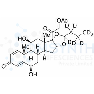 6&beta;-Hydroxy 21-Acetyloxy Budesonide-d8